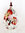 Lichtmühle 8 cm Tropfenform "Orchidee" rot n  mit Ständer 