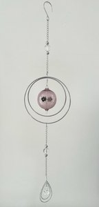 Fensterschmuck Metall Kreis mit Lichtmühle